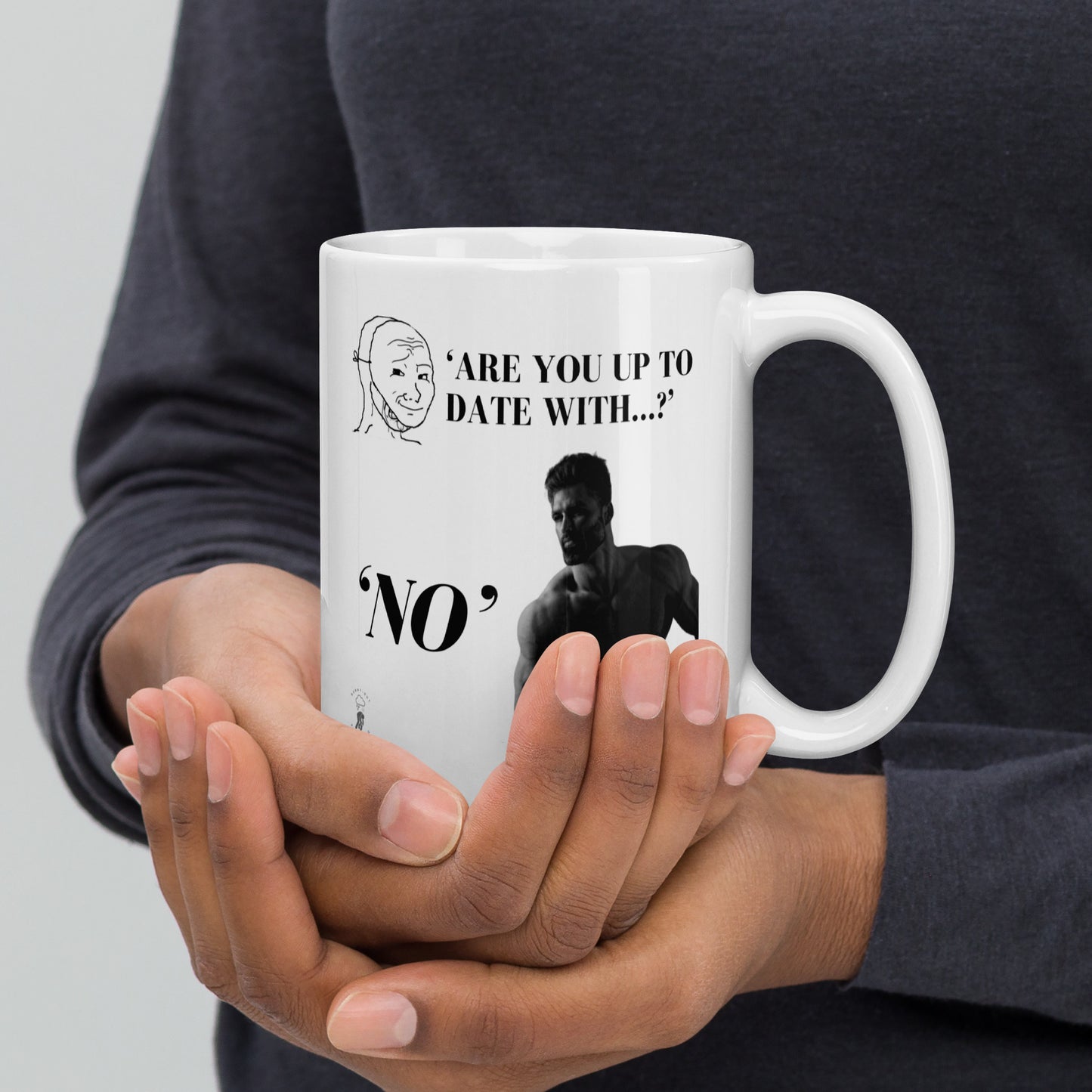 Are you up to date with | Gigachad | Mug